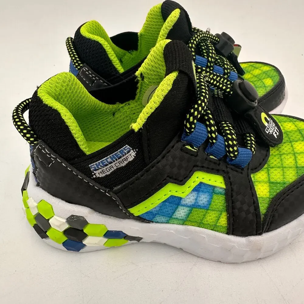 Skechers Air-Cooled Memory Foam Minecraft Mega-Craft Sneakers Size 5 NWT
